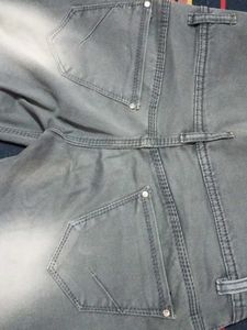 Gray Distressed Skinny Jeans