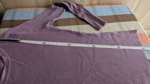 Lilac Ribbed Knit Sweatshirt