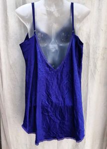 Satin Nightgown with Lace Trim