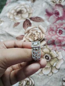 Stunning Diamond Look Ring Set