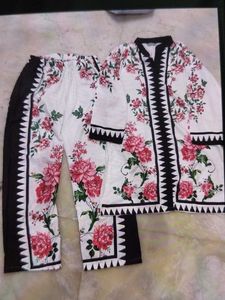 Floral Print Kurta Set/ coords with Pants