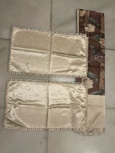 Luxury Satin-Silk Double BedSheet with Pillow Cove