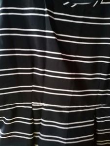 Black &amp; White Striped Dress