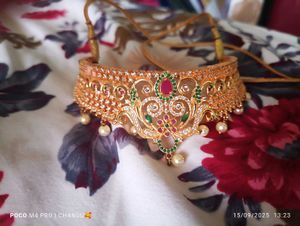 Exquisite CZ &amp; Pearl Choker Necklace