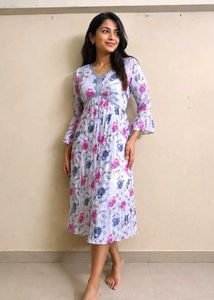 Beautiful Floral Midi Dress