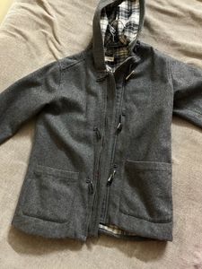Grey Color Coat With Cap