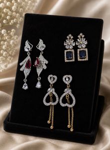 American daimond Earrings Set of 3