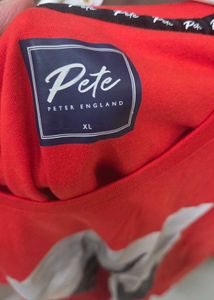 Vibrant Red Graphic Mens T-Shirt
