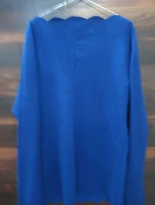 Women Blue Top Beautiful Colour And Embroidery