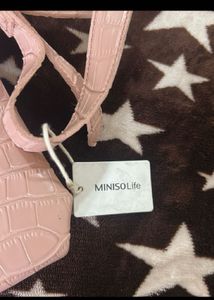 Stylish Pink Croc-Embossed Crossbody Bag