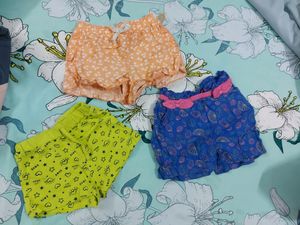 3 Shorts For Age 4-6yrs Girl