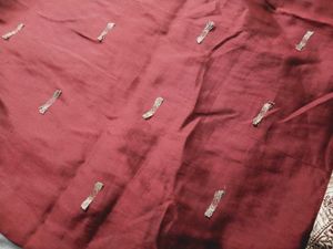 Elegant Maroon Saree with Golden Accents