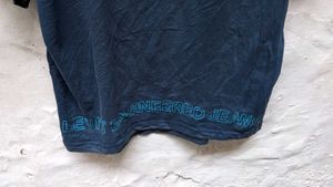 Dark Blue T-Shirt with Binary Print
