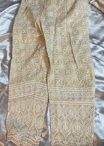 Lucknow Chikkankari Kurta Set