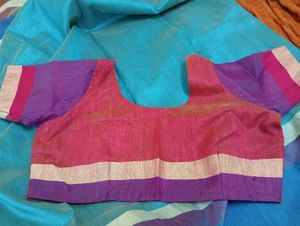 Elegant Teal Saree with blouse