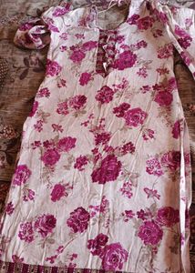 Floral Print Cotton Kurta set