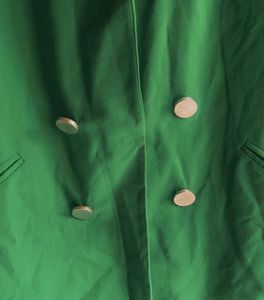 Bright Green Double-Breasted Blazer