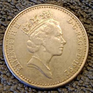 1992 British Ten Pence Coin