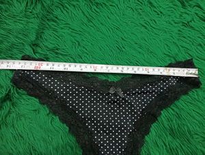 Black Polka🎁Dot Lace Thong