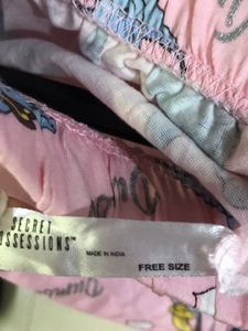 Dumbo Toon Print Pink Pyjama Shorts For Women