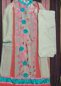 Embroidered Kurta with Pants