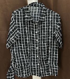 Stylish Black & White Checkered Shirt