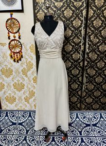 Elegant Lace & Chiffon Dress