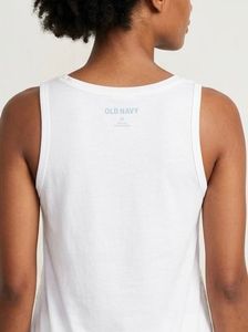 Sparkling White Sequin Tank Top