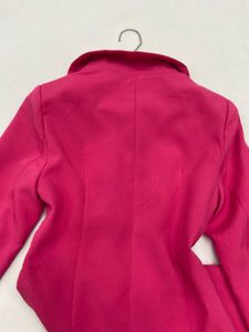 Hot Pink Cut-Out Blazer Dress