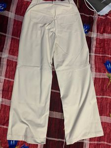 Y2K BEIGE CARGO PANTS -XS