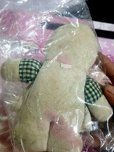 Vintage Cherry Embroidered Plush Doll