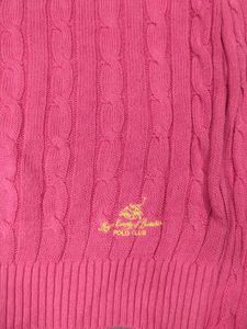 Polo Pink Cable Knit Sweater