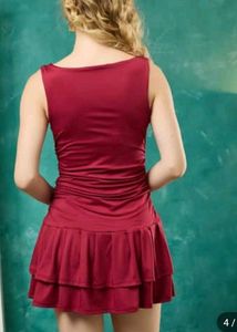 Chic Ruffled Skirt  Dress