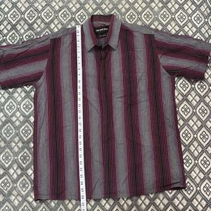 Men's Striped Short Sleeve Shirt