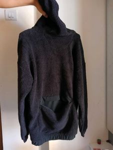 Cozy Black Fleece Hoodie