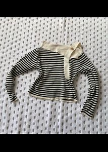 Striped Asymmetrical Top