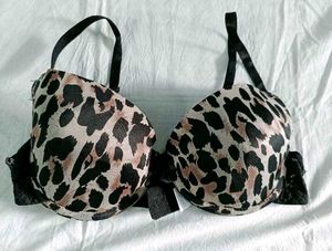 Leopard Print Push-Up Bra