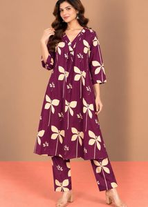 Floral Print Kurta Set