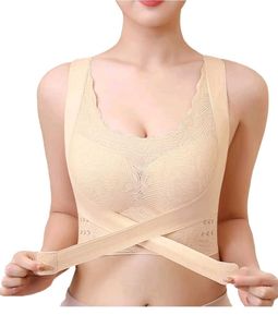 Hook Push Up Bra, Lace Seamless Longline Bra
