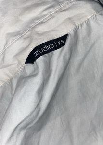 White Cropped Shirt