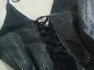 y2k Sparkly Halter Neck Top