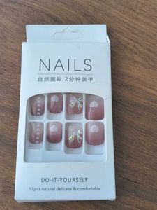 Nails - 12 Pcs Natural Delicate Press-Ons