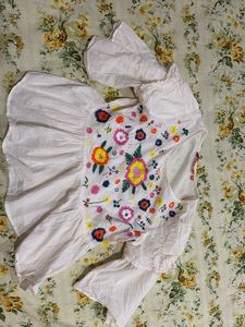 Embroidered Peasant Blouse