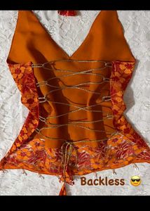 Desi chatpata backless Lace Kurti