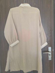 Elegant Taupe Co-ords set with Lace Detail L size
