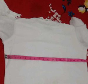 Elegant White Kurti with Embellishments