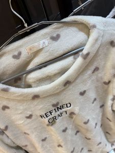 Cozy Heart Print Pajama Set