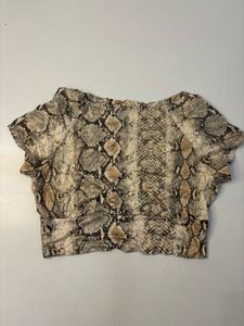 Stylish Snake Print Top