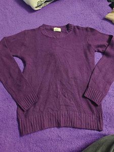 Purple Knit Sweater