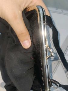 Black evening clutch bag